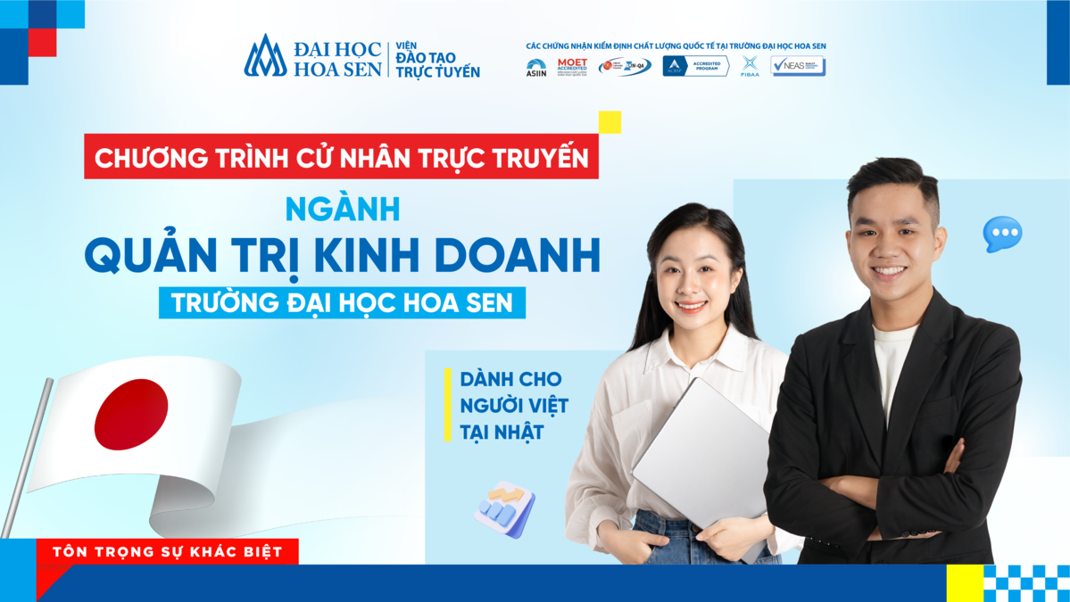 chương trình đại học trực tuyến tai nhật bản ngành quản trị kinh doanh