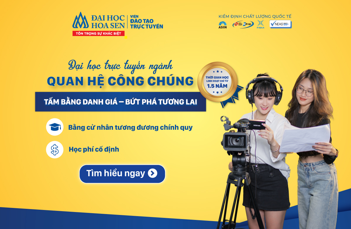 Đại học trực tuyến ngành Quan hệ công chúng